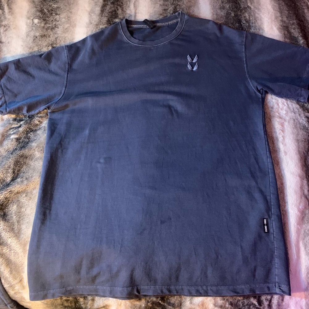 ASRV - Stone Washed Oversized Tee ( Faded Navy) nwot Med